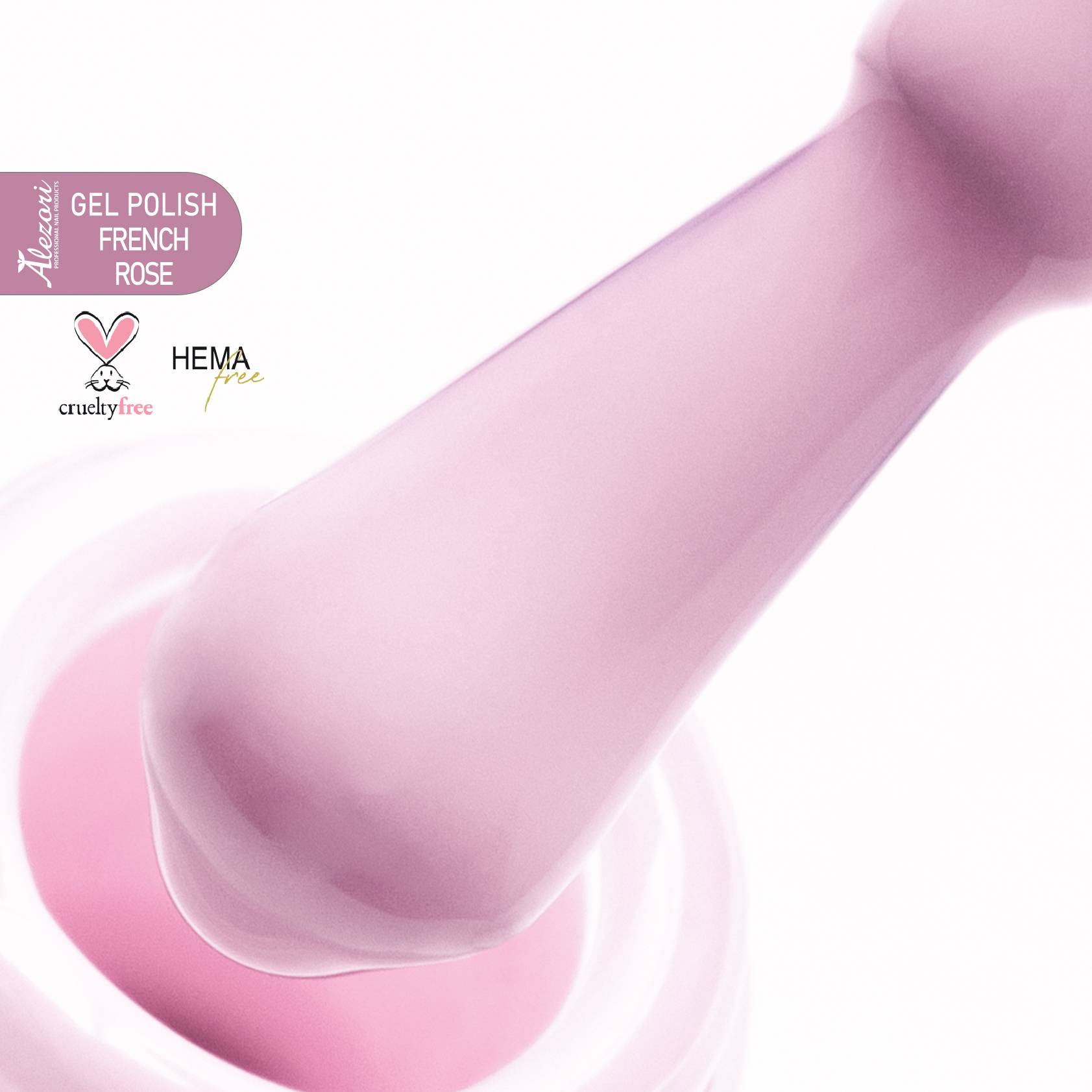 gel polish french rose hema free French Rose