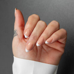 GET FRENCH ALMOND SMALL NUDE GEL TIPS MY NAIL BOX NUDE HAND 1080 247x247
