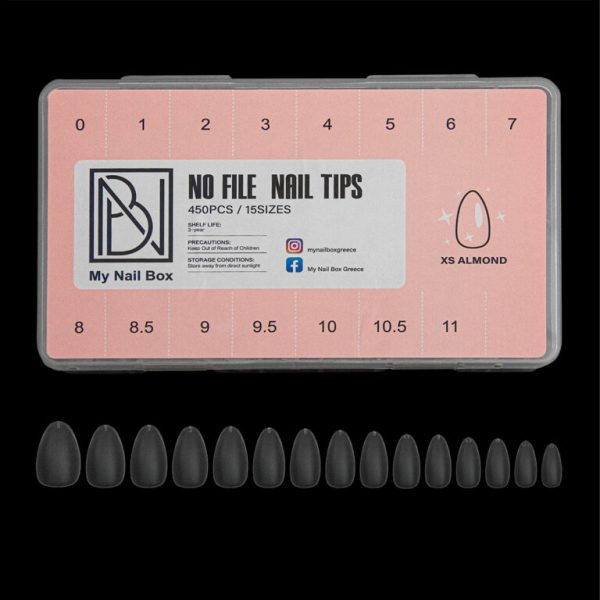 NO FILE GEL TIPS XS ALMOND BOX CL 768x768