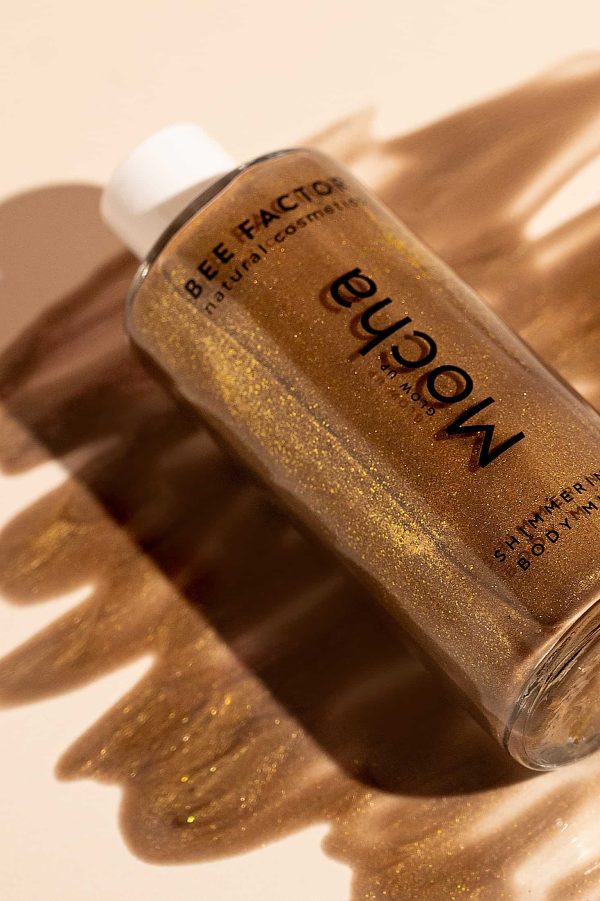 Glow Up Mocha Shimmering Body Milk Bee Factor Natural Cosmetics 1