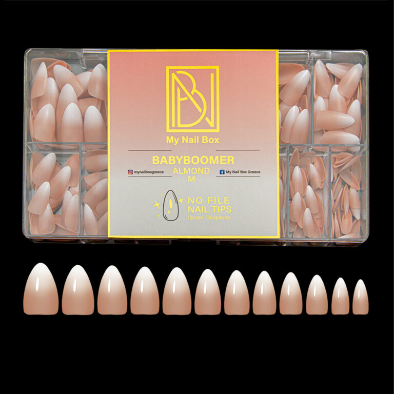 Gelly tips - Babyboomer - ALMOND NUDE (2.5 CM) Gelly tips - Babyboomer - ALMOND NUDE (2.5 CM)