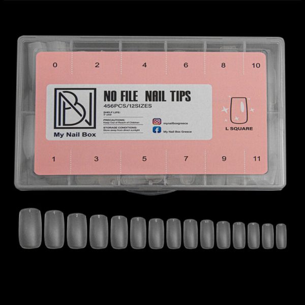 Gelly tips - LARGE SQUARE -No File (3,00cm)