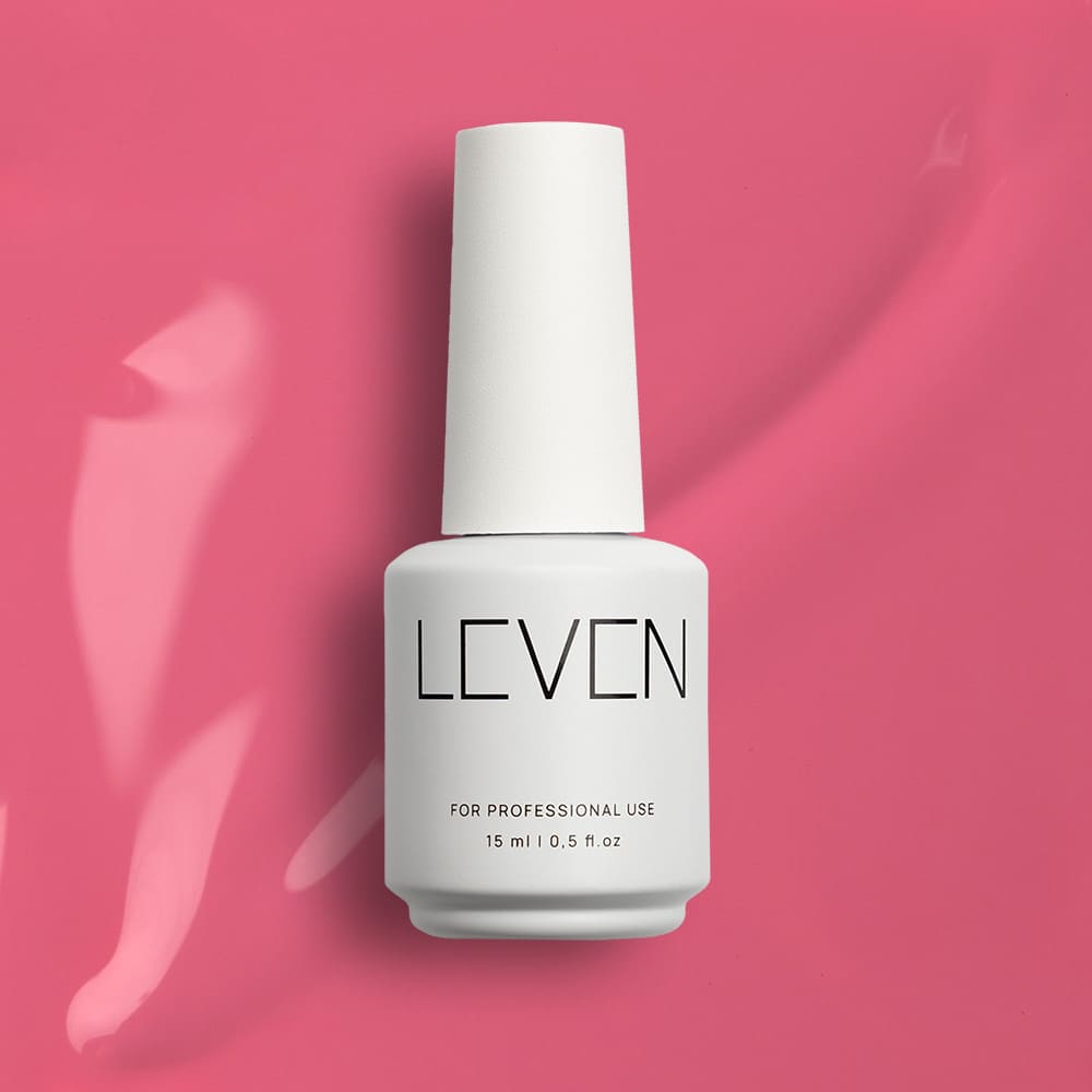 019 Leven | Ημιμόνιμο βερνίκι 15ml no. 019 Dark Rose - Image 1