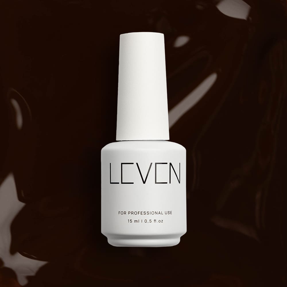 028 Leven | Ημιμόνιμο βερνίκι 15ml no. 028 Espresso - Image 1
