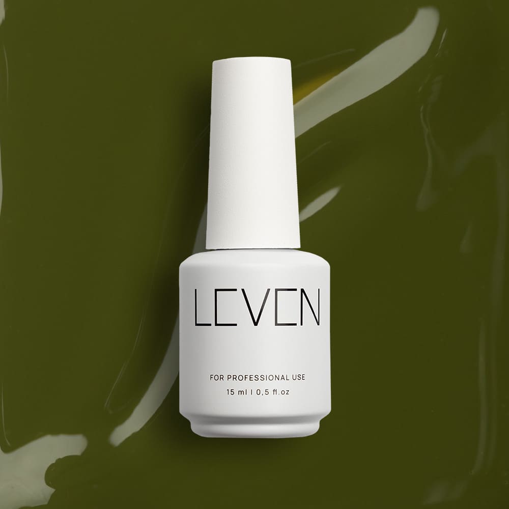 072-1 Leven | Ημιμόνιμο βερνίκι 15ml no. 072 Olive - Image 1