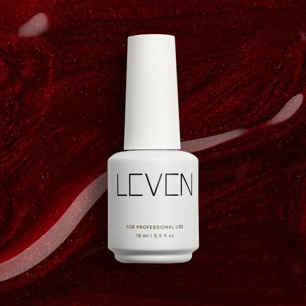 Leven | Ημιμόνιμο βερνίκι 15ml no. 242 Metallic Red