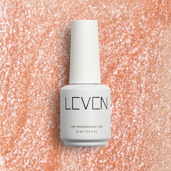 Leven | Ημιμόνιμο βερνίκι με glitter/shimmer 15ml no. G018 Glossy